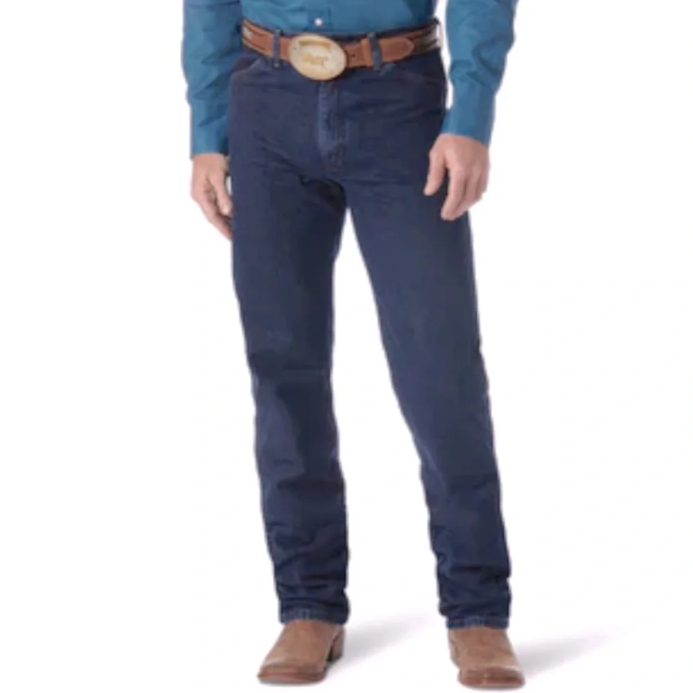 WRANGLER® COWBOY CUT® ORIGINAL FIT JEAN IN DARK STONE SIZE 40 X 30 💙EUC💙